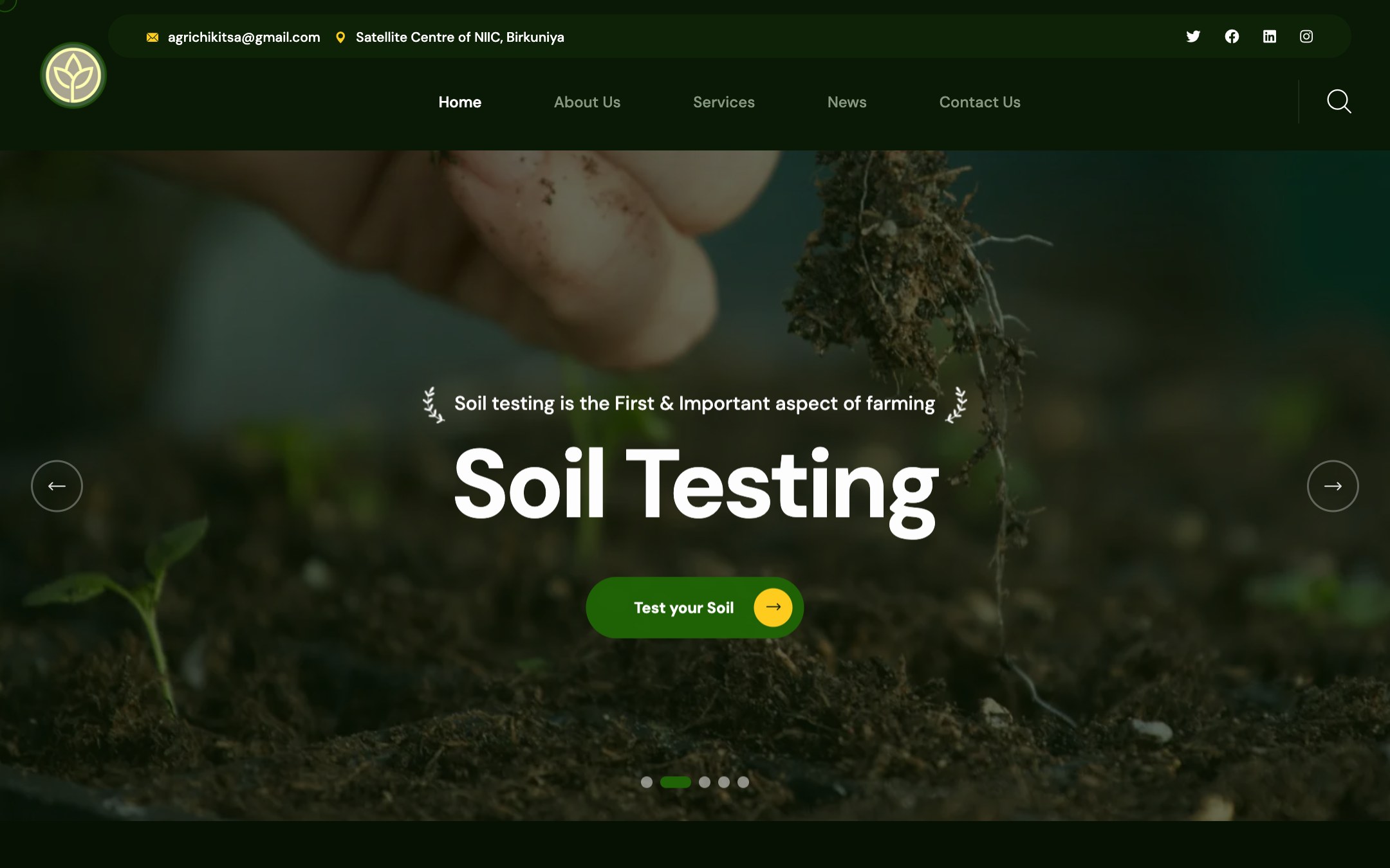 Agritech Advisory, Soil Testing & Crop Care Platform